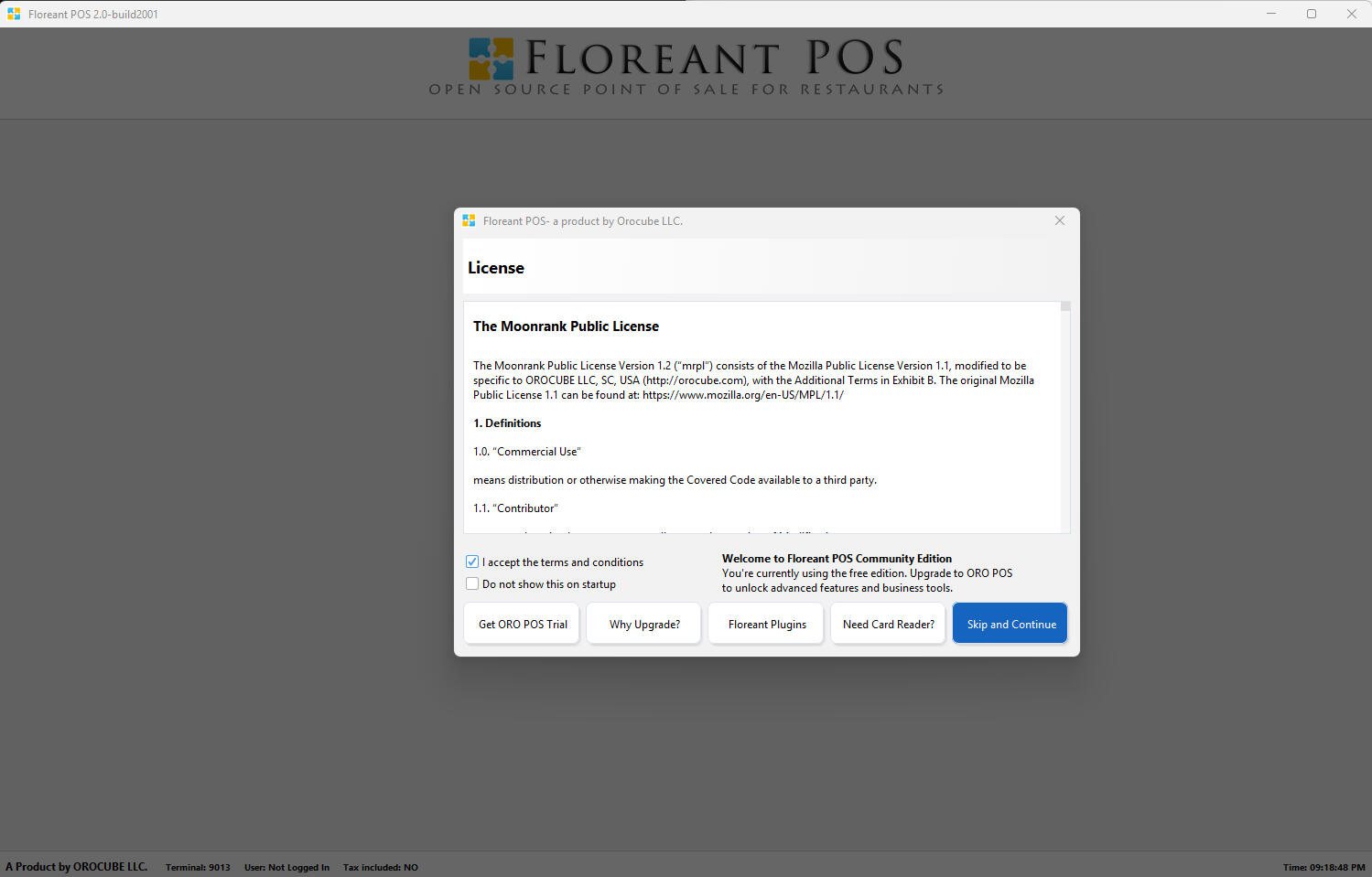 License Page License Page